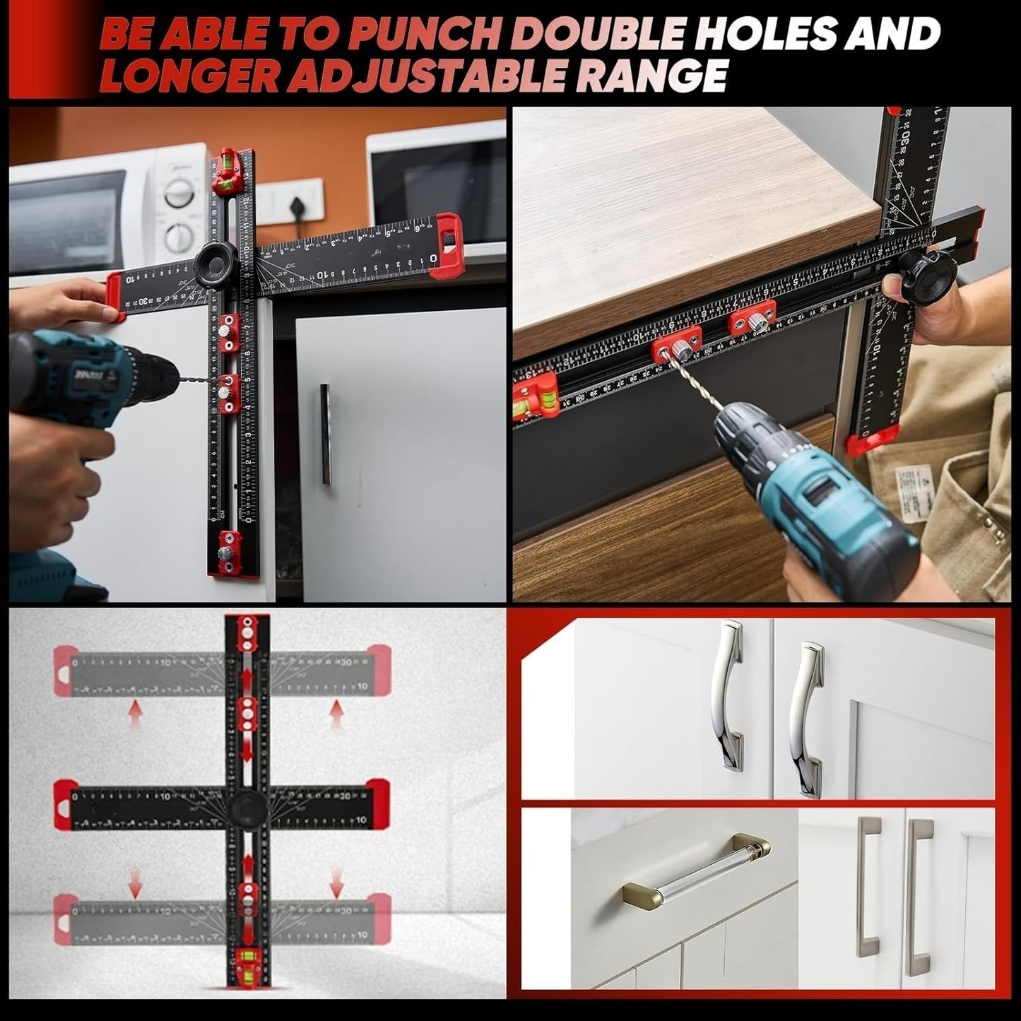 Taskrafter™ 2 in 1 Drilling Positioning Ruler