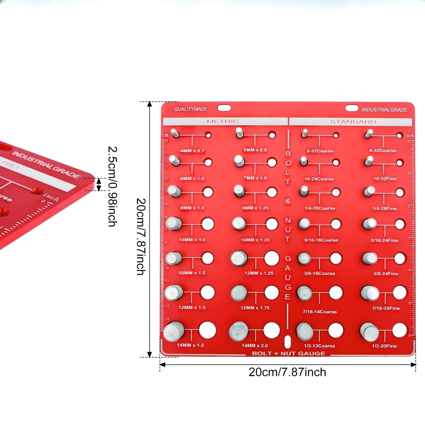 Nut and Bolt Thread Checker