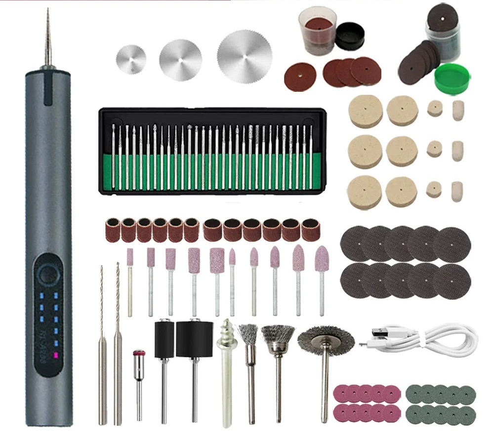 USB Rechargeable Portable Electric Micro-Sanding Engraving Pen