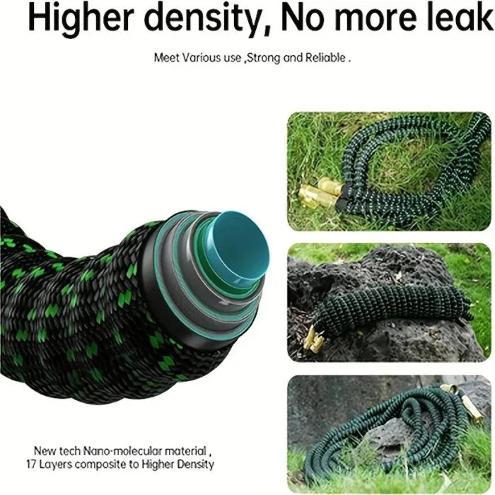 Cross-section of 17-layer nano-molecular composite hose for high-density durability