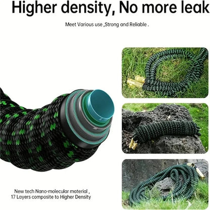 Cross-section of 17-layer nano-molecular composite hose for high-density durability