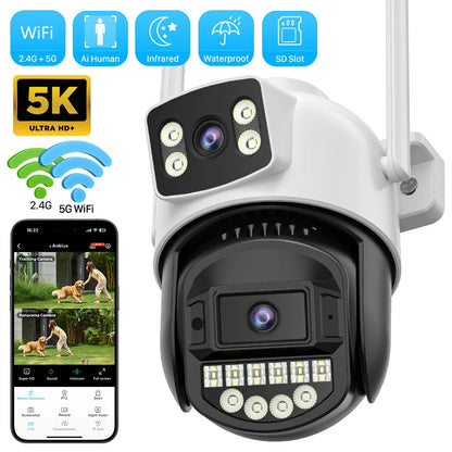 10MP 5K Wifi Dual Surveillance Camera