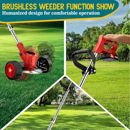 3-in-1 Mower: Plastic Blades, Metal Blades and Saw Disc for All Garden Tasks