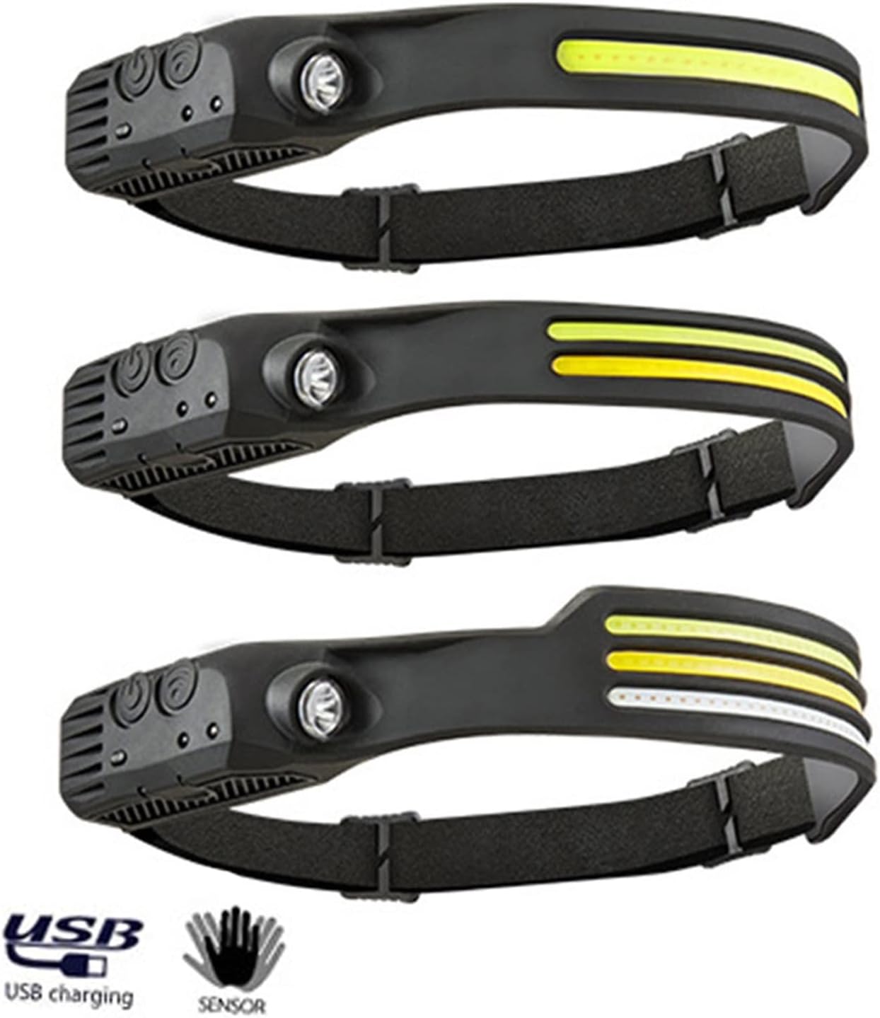 Headlamp Rechargeable 230° Wide