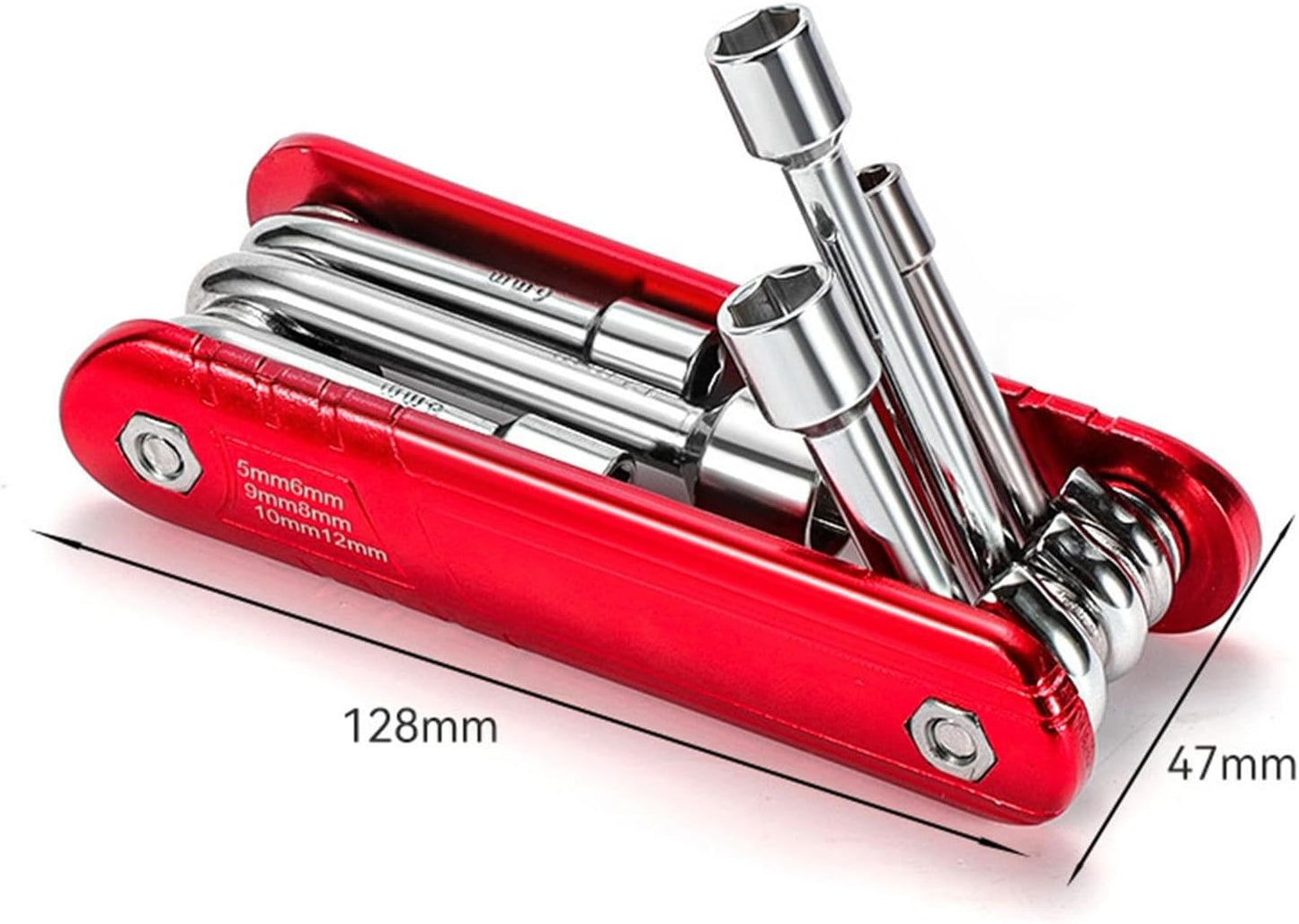 Multifunctional 5-12mm Folding Socket Wrench