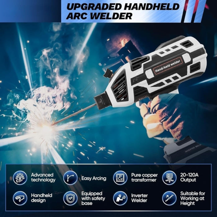 Portable Handheld Welding Machine – 120Amp Smart Arc Welder