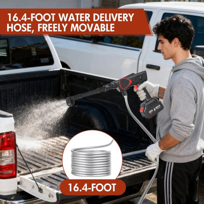 High-density filter and anti-rust technology for cordless pressure washer safety