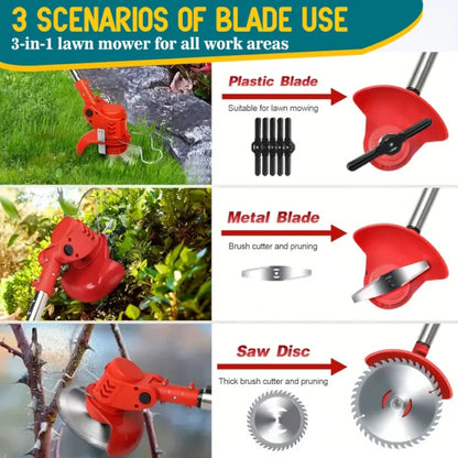 Safety Gear Kit: Protective Glasses, Gloves and Shield for 21V Weed Trimmer