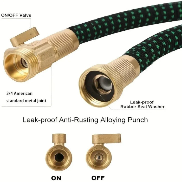 3/4 American standard brass joint with On/Off valve and rubber seal washer