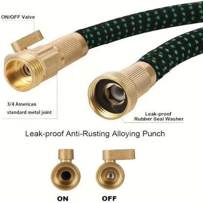 3/4 American standard brass joint with On/Off valve and rubber seal washer