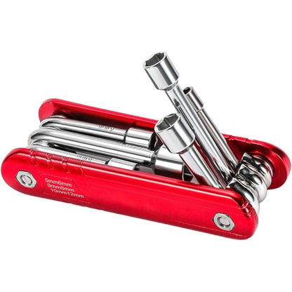 Folded 6-in-1 metric socket wrench showing compact design for easy pocket storage