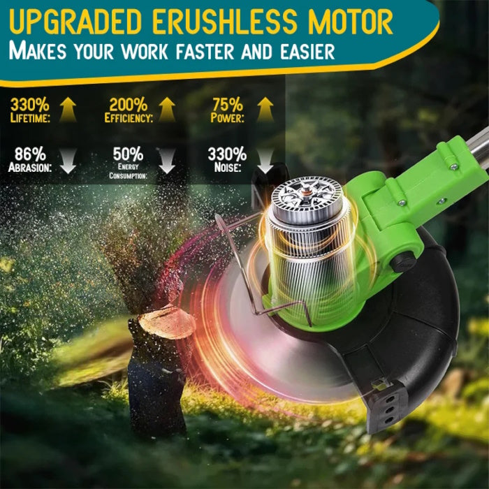 High-Efficiency Brushless Motor: 330% Less Noise and 200% More Efficiency