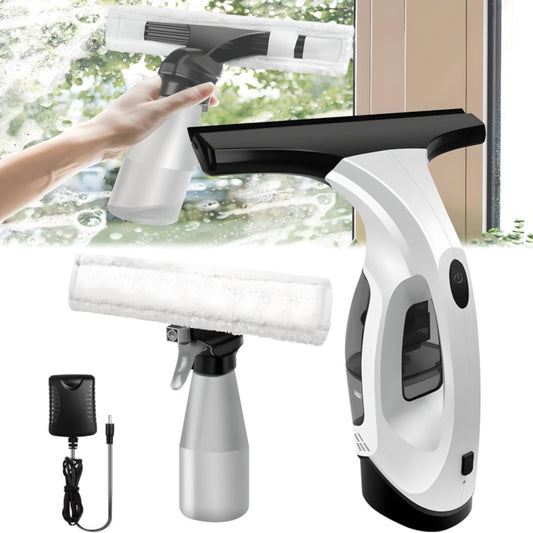 Full Taskrafter window vacuum cleaning kit with spray bottle and microfiber cloth.