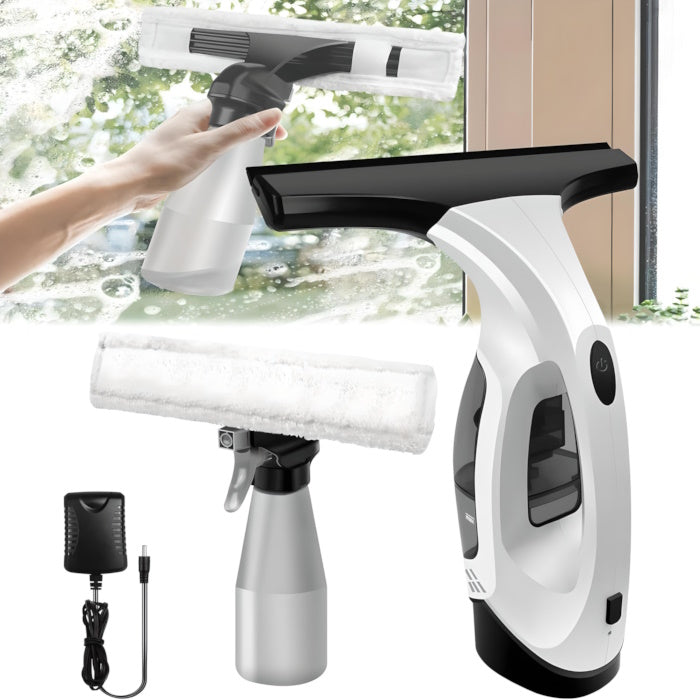 Full Taskrafter window vacuum cleaning kit with spray bottle and microfiber cloth.