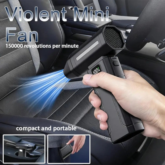 Turbo Jet Fan XL 150000 RPM compact car duster and portable travel blower