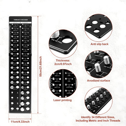 Nut and Bolt Thread Checker