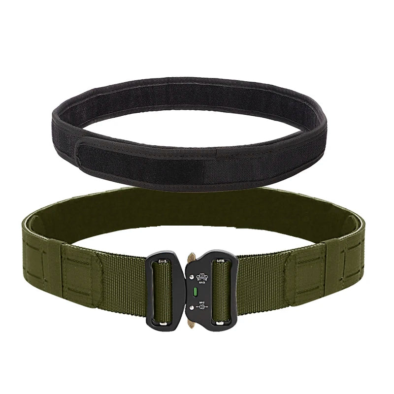 2 inch tactical belt: adjustable hook-and-loop system for a secure custom fit.