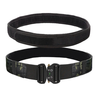 2 inch tactical belt: secure hook-and-loop fastener for clean tail management.