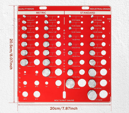 Nut and Bolt Thread Checker
