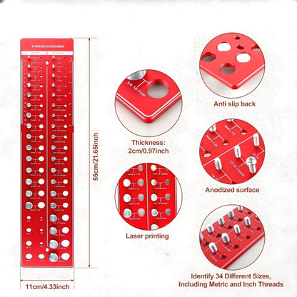 Nut and Bolt Thread Checker