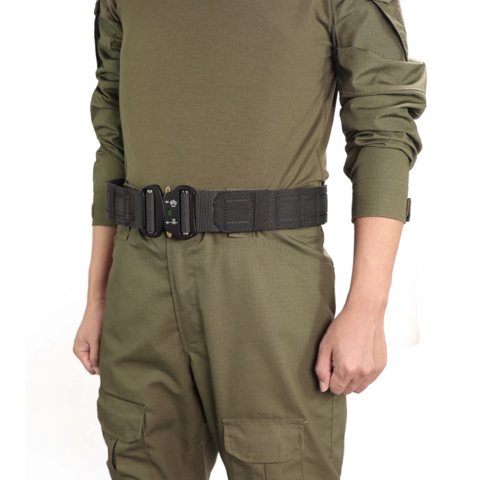 Heavy-duty 2 inch nylon webbing strap for tactical and duty use.
