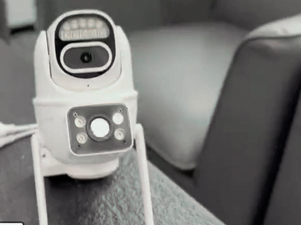 Clear full-color night vision from Taskrafter 10MP dual lens camera.
