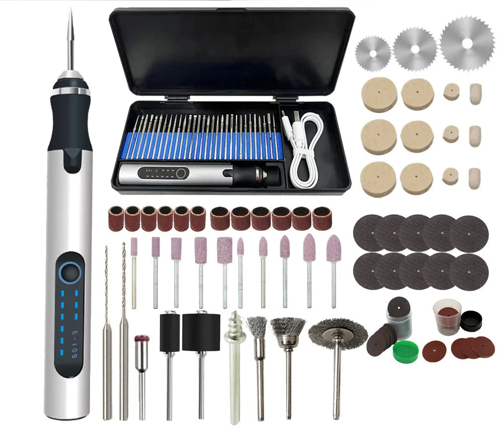 USB Rechargeable Portable Electric Micro-Sanding Engraving Pen