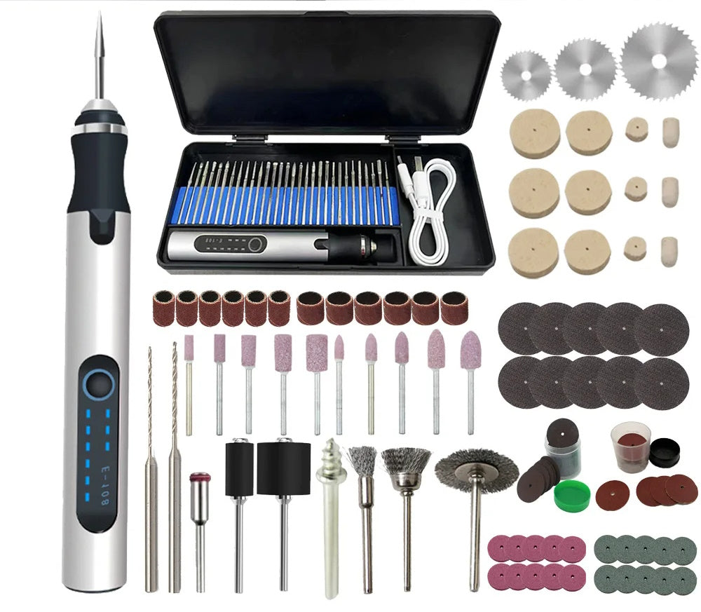 USB Rechargeable Portable Electric Micro-Sanding Engraving Pen