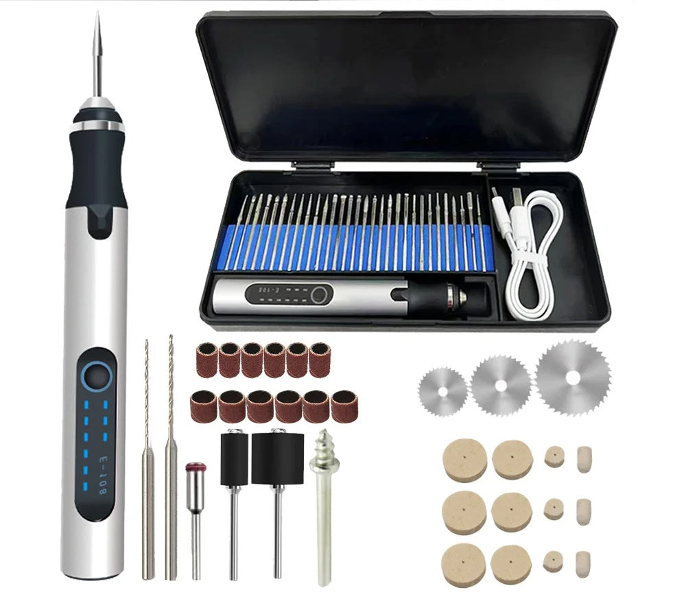 USB Rechargeable Portable Electric Micro-Sanding Engraving Pen