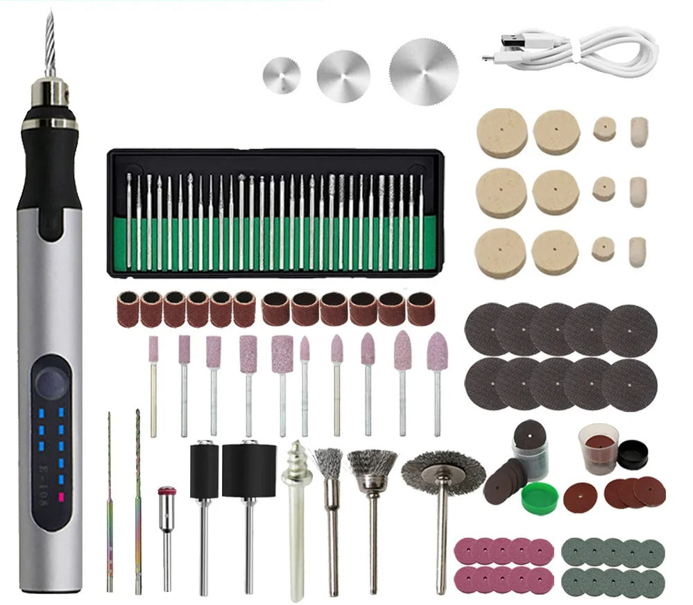 USB Rechargeable Portable Electric Micro-Sanding Engraving Pen