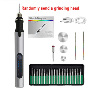 USB Rechargeable Portable Electric Micro-Sanding Engraving Pen