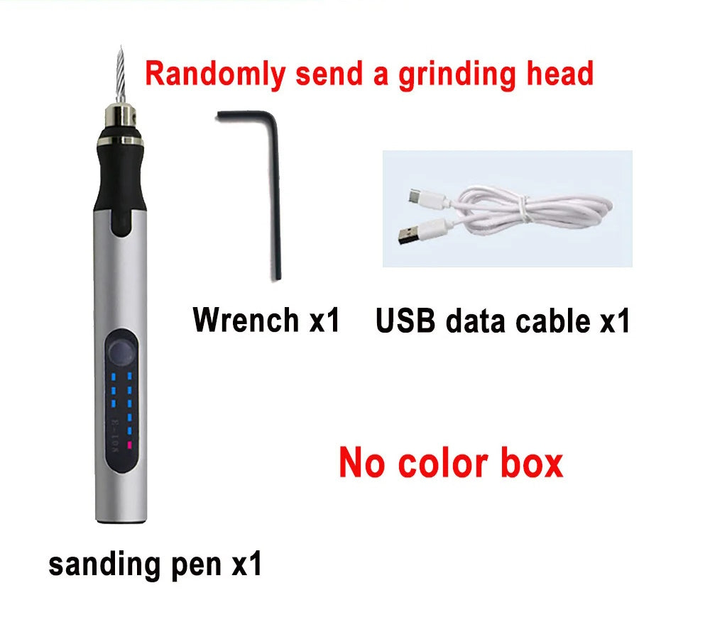 USB Rechargeable Portable Electric Micro-Sanding Engraving Pen
