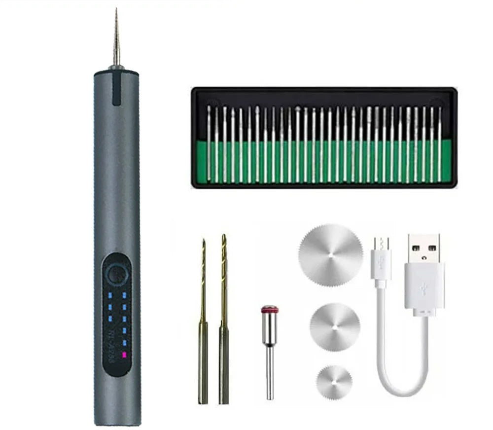 USB Rechargeable Portable Electric Micro-Sanding Engraving Pen